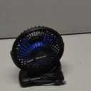 BESKAR USB Clip on Fan, Portable Small Fan with Cord Powered, 3 Speeds Strong Airflow, with Sturdy Clamp, Quiet Personal Desk Fan (Black)