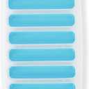 Silicone Ice Stick Tray for Water Bottles, 10 Slots, 3.5 inch Long Ice Cubes (Blue)
