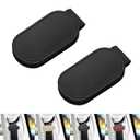 Multifunctional Magnetic Clip, Soft Small Leather Clip as Money Clip, Strap Clip and Memo Clip (Black)