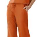 AFITNE Women's 2 Piece Lounge Set Air Essentials Outfits Sleeveless Tank Crop Top Wide Leg Sweatpants 2026 Tracksuit (Coffee691)