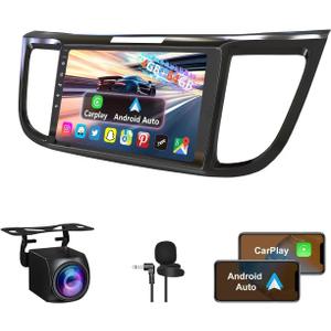 8-core 4+64G Android 14 Car Radio for Honda CRV 2012-2016 10 Inch IPS Touch Screen, Android Radio Stereo for CRV with Bluetooth/WiFi/GPS/FM/SWC/Backup Camera