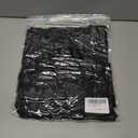 LYANER Women's Ruched Crew Neck Petal Sleeve A Line Drawstring Vacation Knee Length Dress (Black, XL)