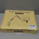 5" LCD Digital Soldering Microscope with Flexible Stand, 1000X Magnification for Electronics Repair & Coins, 1080P PC View, 8 LEDs (Micro SD Card Not Included)