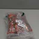 Artificial Fall Fake Flowers for Outdoor, 2 Pcs Faux Hanging Flowers Outdoor Fall Decor, UV Resistant No Fade Fake Mums Silk Flower for Front Door Porch Planters Patio Yard Garden(Orange Autumn Red)