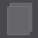 Medium Discbound Journal PP Covers(1 Set/ 2 PCS) Compatible with Circa Arc TUL and Happy Planner(Super Clear, Medium)
