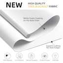 ChrisDowa Cordless Free-Stop 100% Blackout Blinds for Windows, Roller Windows Shades with Thermal Insulated, UV Protection Fabric for Living Room, Office and Home. Easy to Install.White,27" W X 72" H