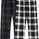 BAMBOO COOL Men's Pajama Bottoms Plaid Pajamas Pants for Men Soft Long Lounge Woven Pj Sleep Pant with Pockets (XX-Large, 2 Pack-c)