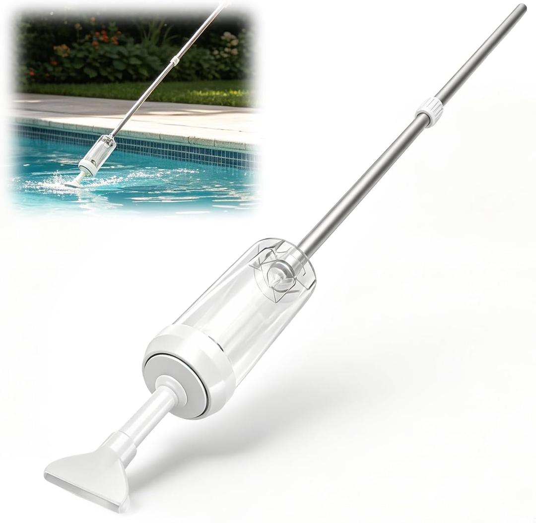Manual Spa Vacuum for Hot Tub, No Pumping, No Batteries or Electricity