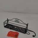 Adhesive Paper Towel Holder With Shelf, Wall Mount, 12in Black for Kitchen, Hand Towel Holder for Bathroom With Shelf