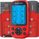 AVCOO 3-in-1 TENS Unit Muscle Stimulator, EMS Massager Machine with 24 Modes & 40 Levels for Shoulder, Back, Neck, Sciatica Pain Relief, Portable-Size Electronic Pulse Massager with 12 Pads, EVA Case