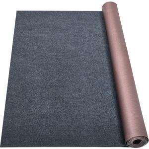 Marine Carpet,5 FT x 25 FT Dark Gray Indoor Outdoor Carpet 0.2" Thick Boat Carpet with Water-Proof TPE Backing, Non-Slide Outdoor Marine Carpet Roll for Home, Patio, Porch, Deck