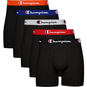 Champion Men's Everyday Cotton Stretch Boxer Briefs- 5 Pack (XXL)