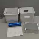 GKJ Cat Litter Box Waste Disposal System for Odor Control Cat Litter Trash Can | Includes 1 roll of 16 Easy Tear-Off Bags | Diaper Trash Can