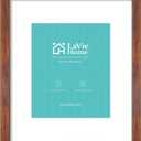 LaVie Home 16x20 Picture Frame Brown Poster Frame,Display Pictures 11x14 with Mat or 16x20 Without Mat, Stable and Sturdy Frame and Polished Plexiglass, Horizontal and Vertical Format of The Walls
