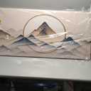 Suconvng Canvas Wall Art Decor Modern Abstract Wall Decor For Living Room Modern Office Mural Abstract Art Print Painting Mountain Landscape Wall Pictures Artworks Home Artwork Ready To Hang 24"X 48"