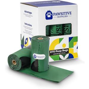 Dog Poop Bags - 270 Bags 18 Rolls Pet Poop Bags Waste Bags - Non-Tear Poop Bags for Dogs - Doggies Bags for Large, Small Dogs