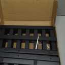 2-Tier Black Bamboo Shoe Rack for Entryway, Stackable | Foldable | Natural, Shoe Shelf Storage Organizer for Hallway Closet, Free Standing Shoe Racks for Indoor Outdoor