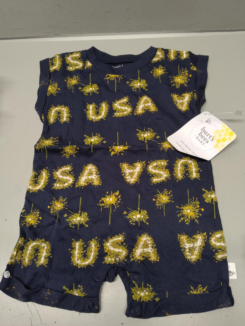 Burt's Bees Baby 100% Organic Cotton One-Piece Outfit Coverall 12 M