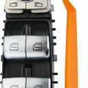 Power Window Switch Compatible with Mercedes-Benz E200,E250,E300,E400,E500,E550,E43 AMG W213 Series 2017,Driver Side Control Door vidrios Master Switch.OEM 2139054803