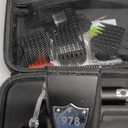 Lanumi Professional Hair Clippers Electric Razor Shavers Men 3 Piece Set Rechargeable Clippers and Trimmers Beard Trimmer Barber Kit with Travel Case Clippers for Hair Cutting Gifts for him (Black1)