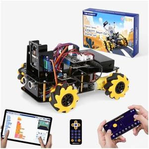 Robotics Kit for Kids Ages 8–12, ACEBOTT Smart Robot Car Kit with 3MP Camera, STEM Toys for Boys Compatible with Arduino & Scratch, App & Remote Control, STEM Gift for Boys, Girls and Adults