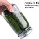 eleganttime Wide Mouth Mason Jars 32 oz with Lids and Bands Set of 12 Jars,Quart Large Glass Mason Jars with Airtight Lids,Great for Canning,Fermentation and Preservation
