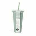 Manna Studded Tumbler 24 oz Sage Green Reusable & Eco-Friendly