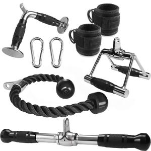 Tricep Press Down Cable Machine Attachment, LAT Pulldown Attachments, Home Gym Accessories, Triceps Pull Down Attachment, Cable Machine Accessories for Home Gym