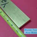 1/2" x 2" C360 BRASS FLAT BAR 10" long Solid .500" Plate Mill Stock H02