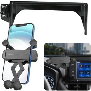 Car Cell Phone Holder for 2019-2025 Toyota RAV4 LX XLE RAV 4 Phone Mount Hybrid LE SE Prime Woodland Auto Accessories Navigation Screen Bracket Mobile Cellphone (not fit 2026)