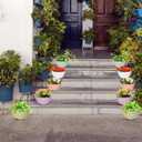 Foraineam 10 Pack Mini Hanging Planters Garden Self-Watering Flower Plant Pot Container Succulent Planter Pots with Hanging Chain