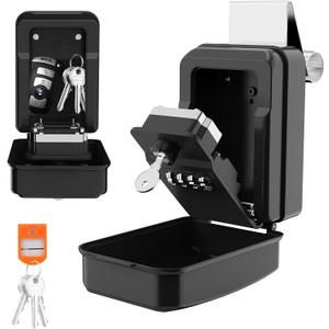 Piclafe SL-591 Car Window Lock Box for Turo, Car Key Lock Box with Emergency Access Key Design, 4-Digit Combination Car Lock Box Fit for Ride Share, Turo, GetAround(New Version)