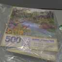 Bits and Pieces  Value Set of Three Jigsaw Puzzles for Adults  Autumn, Winter & Spring Cabin  500 Pieces 18" x 24", (Three 500 Piece Jigsaw Puzzles)