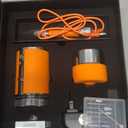 L'UGX Professional Nail Drill, Waterproof 35000RPM Brushless Nail Drill Machine, Rechargeable Nail Efile for Acrylic Gel Nails, Low Noise and Low Vibration (Orange)