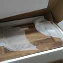 Yusong 23.62 Tall Farmhouse Nightstand, Rustic Wooden Night Stand with Charging Station, Beside Table with Drawers and Open Storage, End Tables for Bedroom, White