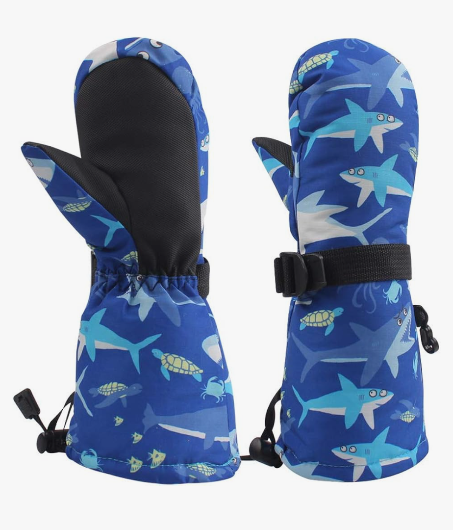 Winter Kids Waterproof Gloves for Boys Girls Snow Ski Toddler Baby Mittens Outdoor for Infant Teens 4-6T