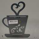 Turquoise Rusty Metal Coffee Cup Wall, Kitchen, Restaurant, Coffee Shop Decor!