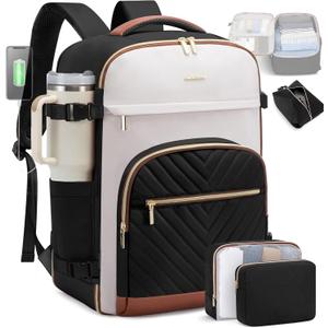 LOVEVOOK Travel Backpack for Women,35L Carry On Backpack for Airplanes,15.6 Inch Laptop Personal Item Travel Bag,TSA Approved Carry On Luggage,Waterproof Weekender Business Hiking Bag