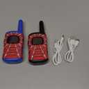 Walkie Talkies for Kids Boys Rechargeable: 2 Pack Kids Walkie Talkies Outdoor Toys for 3 4 5 6 7 8 Year Old Boys Birthday Gifts Age 3-8 Year Old Gift Ideas Hiking Camping (Red)