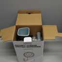 KEOUKE Rotary Cheese Grater Hand Crank Transparent - Shredder Slicer Grinder 3 Stainless Steel Blades, Stable Suction, Labor-Saving Handle, Safe Kitchen Tool for Cheese, Vegetable, Nuts, Chocolate (Grey Blue SP)