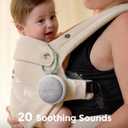 Momcozy Portable Sound Machine with Night Light, White Noise Sound Machine for Baby, 20 Soothing Sounds, Sound Therapy, Long-Lasting Power, Timer, Clips on Stroller, Baby Shower Gifts