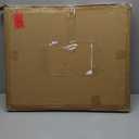 LZRS 2-Panel Wooden Free Standing Foldable Dog Gate Indoor  Solid Hardwood 24" High, Step-Over Safety Pet Gate for Doorways, Stairs & Small Spaces - Indoor Use, White