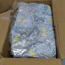 Airpanda Comfy Toddler Chair and Couch for Kids with Blanket,2-in-1 Soft Plush Fold Out Toddler Couch for Girls and Boys,Convertible Sofa to Lounger for Playroom,Glowing Dinosaur (Green)