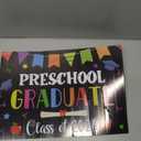 Preschool Grad Yard Sign Class of 2026 Kindergarten Graduate Lawn Sign with Stake School Congrats Graduation Decorations Colorful Graduation Party Favors Supplies Outdoor Photo Booth Props for Kids