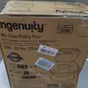 Ingenuity My Size Potty Pro in Blue, Infant Potty Training Toilet, Lifelike Flushing Sound, for Ages 18 Months, Up to 50 Pounds