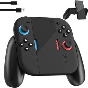Black Switch 2 Charging Grip Stand, Compatible with Nintendo Switch 2 for Left/Right Controller Charge Handle Grip, Convenient Charge and Play at The Same time