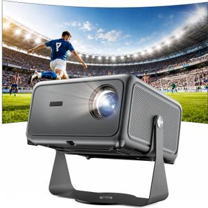 4K Projector with WiFi 6 Bluetooth, Smart Home Theater, AI Auto Focus, MEMC