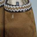 Haute Hippie 
Genuine Suede Fuzzy Slippers for Women Winter Warm House Shoes Cozy Mini Boots for Indoor Outdoor (7.5-8, Chestnut)