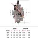 PWK Carburetor 24 26 28 30 32 34mm Carb for 50cc-250cc 2T 4T Motorcycle ATV Quad Go Kart Dirt Bike Scooter Motocross