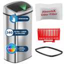 iTouchless Patented Large 24 Gallon Motion Sensor Trash Can | Odor Filter